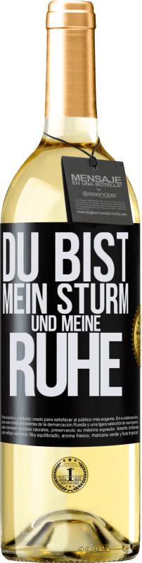 29,95 € | Weißwein WHITE Ausgabe Du bist mein Sturm und meine Ruhe Schwarzes Etikett. Anpassbares Etikett Junger Wein Ernte 2023 Verdejo