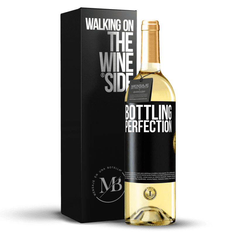 29,95 € 送料無料 | 白ワイン WHITEエディション Bottling perfection ブラックラベル. カスタマイズ可能なラベル 若いワイン 収穫 2023 Verdejo