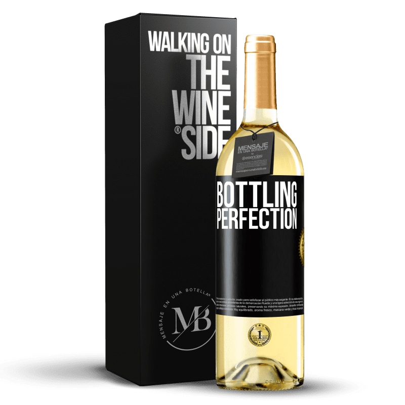 29,95 € Envoi gratuit | Vin blanc Édition WHITE Bottling perfection Étiquette Noire. Étiquette personnalisable Vin jeune Récolte 2023 Verdejo