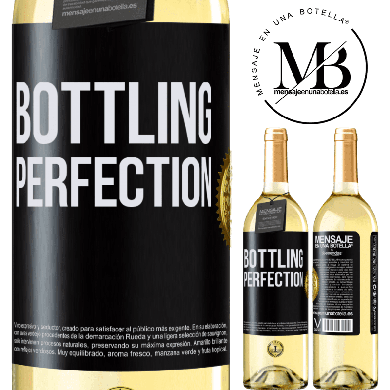 29,95 € Envío gratis | Vino Blanco Edición WHITE Bottling perfection Etiqueta Negra. Etiqueta personalizable Vino joven Cosecha 2024 Verdejo