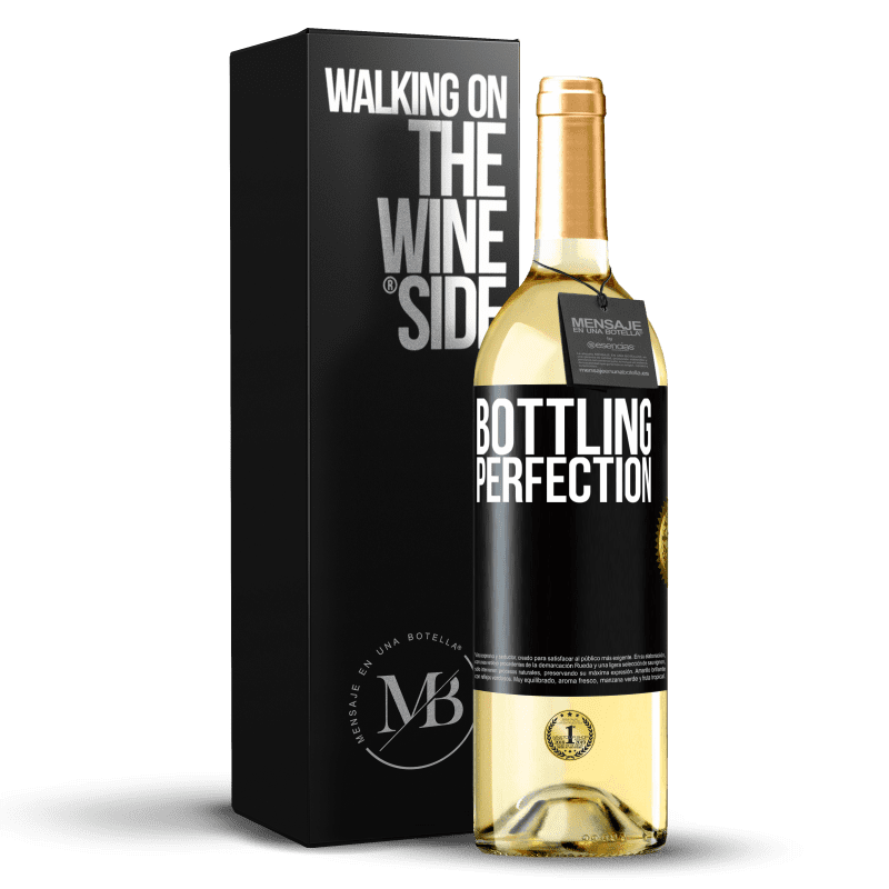 29,95 € Envoi gratuit | Vin blanc Édition WHITE Bottling perfection Étiquette Noire. Étiquette personnalisable Vin jeune Récolte 2022 Verdejo