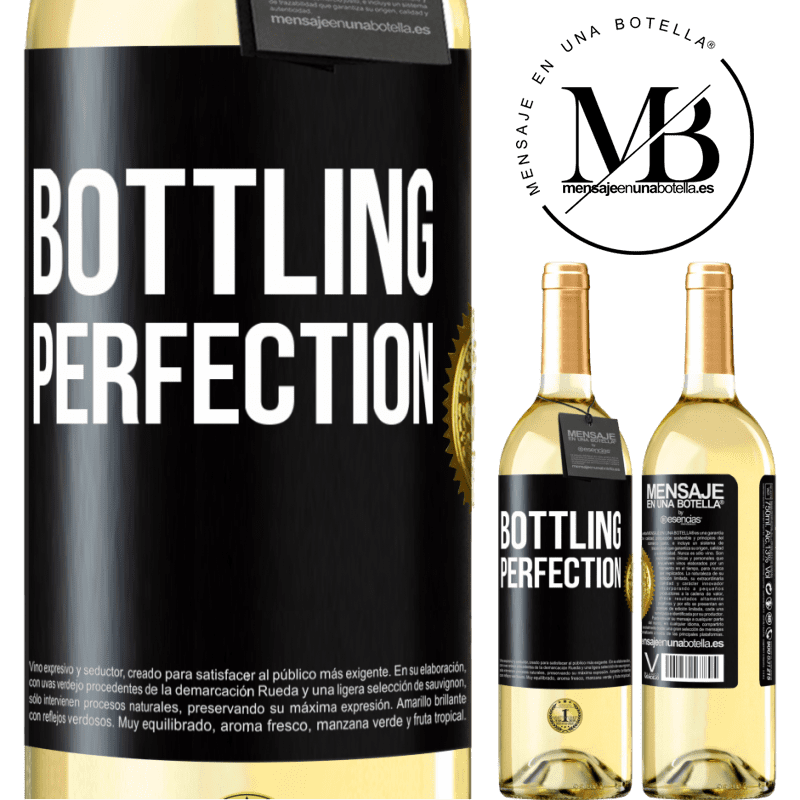 29,95 € Spedizione Gratuita | Vino bianco Edizione WHITE Bottling perfection Etichetta Nera. Etichetta personalizzabile Vino giovane Raccogliere 2024 Verdejo