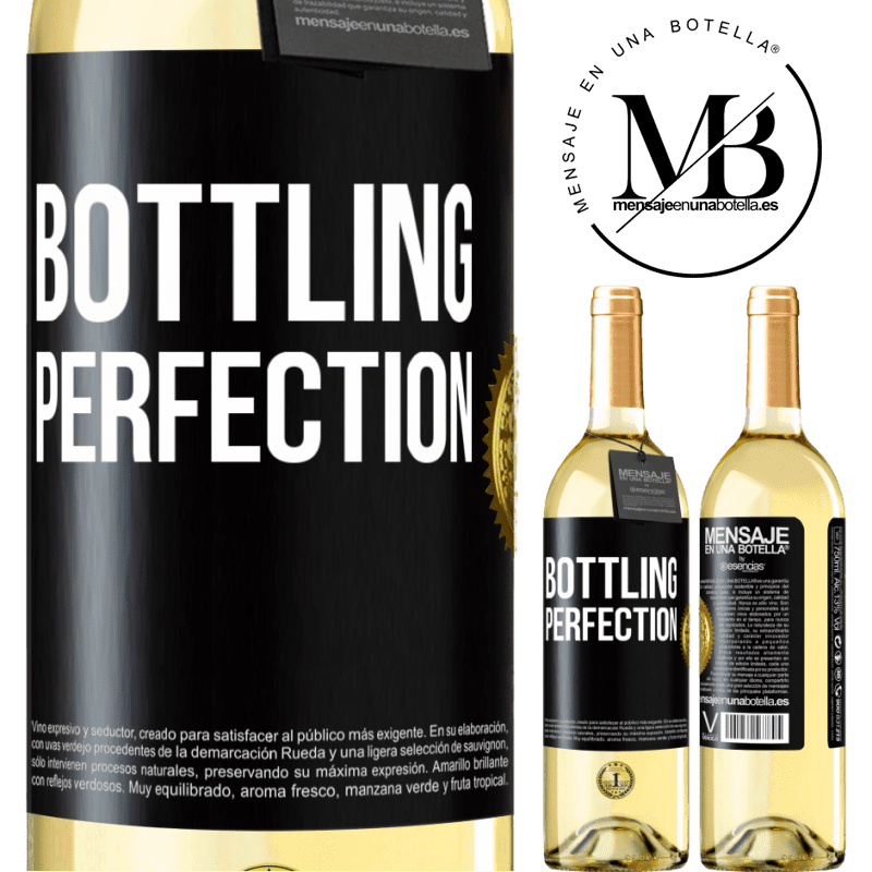 29,95 € Spedizione Gratuita | Vino bianco Edizione WHITE Bottling perfection Etichetta Nera. Etichetta personalizzabile Vino giovane Raccogliere 2025 Verdejo