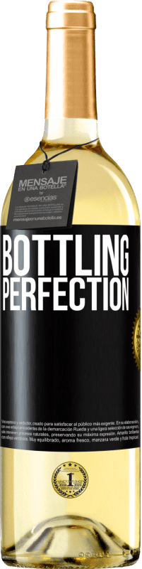 29,95 € Envio grátis | Vinho branco Edição WHITE Bottling perfection Etiqueta Preta. Etiqueta personalizável Vinho jovem Colheita 2024 Verdejo