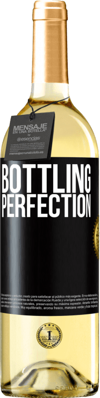 29,95 € Envio grátis | Vinho branco Edição WHITE Bottling perfection Etiqueta Preta. Etiqueta personalizável Vinho jovem Colheita 2025 Verdejo