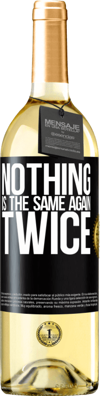 Free Shipping | White Wine WHITE Edition Nothing is the same again twice Black Label. Customizable label Young wine Harvest 2023 Verdejo