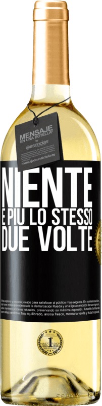 Spedizione Gratuita | Vino bianco Edizione WHITE Niente è più lo stesso due volte Etichetta Nera. Etichetta personalizzabile Vino giovane Raccogliere 2023 Verdejo