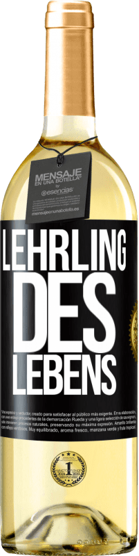 29,95 € | Weißwein WHITE Ausgabe Lehrling des Lebens Schwarzes Etikett. Anpassbares Etikett Junger Wein Ernte 2023 Verdejo