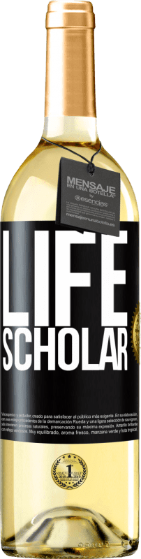 29,95 € | Vinho branco Edição WHITE Life Scholar Etiqueta Preta. Etiqueta personalizável Vinho jovem Colheita 2023 Verdejo