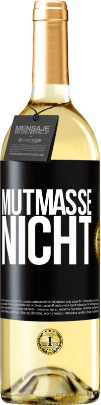 29,95 € | Weißwein WHITE Ausgabe Mutmaße nicht Schwarzes Etikett. Anpassbares Etikett Junger Wein Ernte 2024 Verdejo