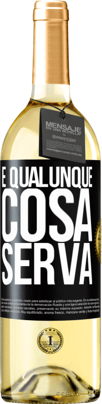 29,95 € | Vino bianco Edizione WHITE E qualunque cosa serva Etichetta Nera. Etichetta personalizzabile Vino giovane Raccogliere 2023 Verdejo