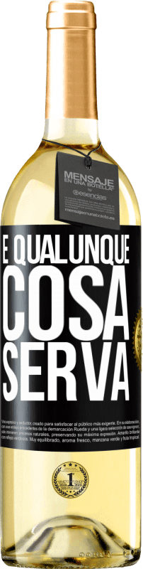 29,95 € | Vino bianco Edizione WHITE E qualunque cosa serva Etichetta Nera. Etichetta personalizzabile Vino giovane Raccogliere 2024 Verdejo