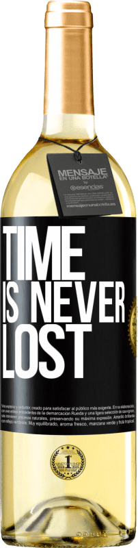 29,95 € | Белое вино Издание WHITE Время никогда не теряется Черная метка. Настраиваемая этикетка Молодое вино Урожай 2023 Verdejo
