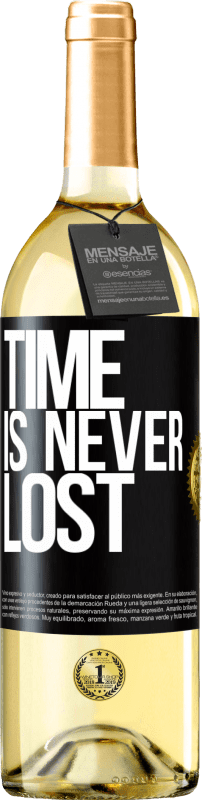 29,95 € | White Wine WHITE Edition Time is never lost Black Label. Customizable label Young wine Harvest 2024 Verdejo