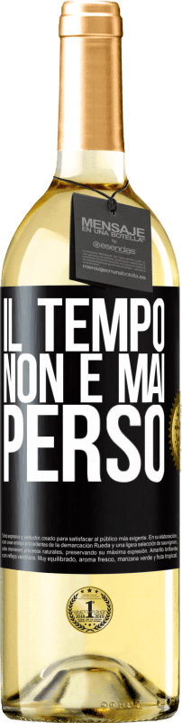 29,95 € | Vino bianco Edizione WHITE Il tempo non è mai perso Etichetta Nera. Etichetta personalizzabile Vino giovane Raccogliere 2023 Verdejo