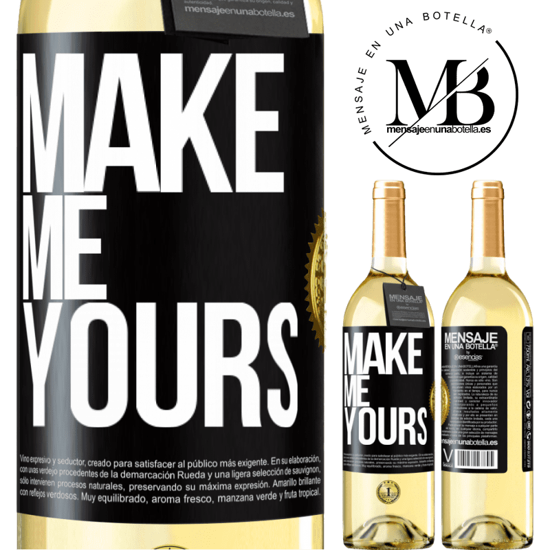 29,95 € Free Shipping | White Wine WHITE Edition Make me yours Black Label. Customizable label Young wine Harvest 2022 Verdejo