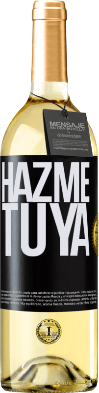 29,95 € Envío gratis | Vino Blanco Edición WHITE Hazme tuya Etiqueta Negra. Etiqueta personalizable Vino joven Cosecha 2024 Verdejo