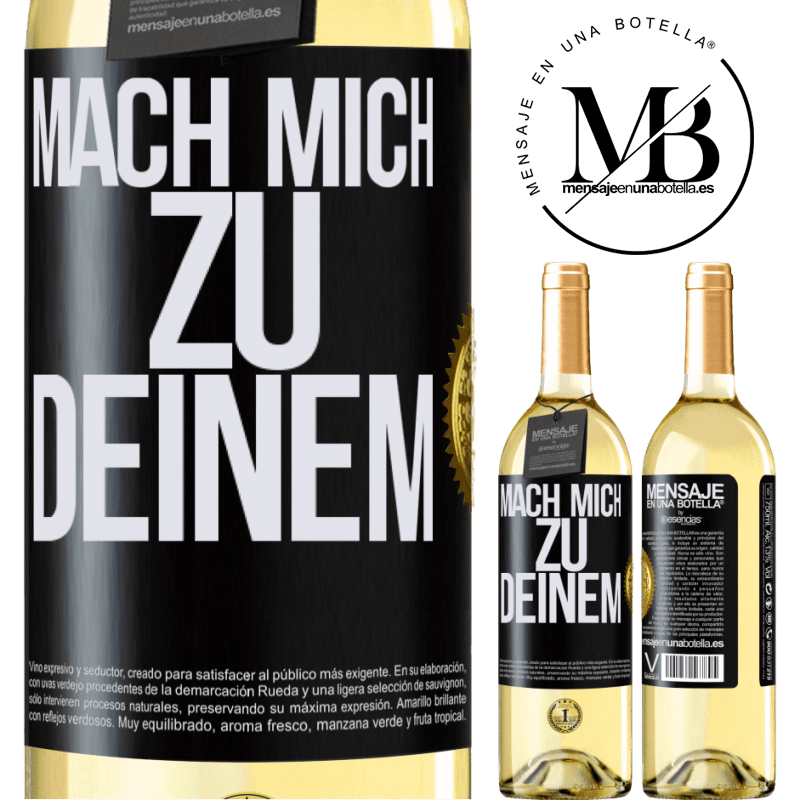 29,95 € Kostenloser Versand | Weißwein WHITE Ausgabe Mach mich Deinen Schwarzes Etikett. Anpassbares Etikett Junger Wein Ernte 2024 Verdejo