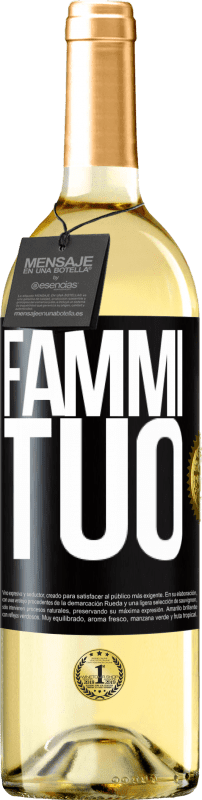 29,95 € Spedizione Gratuita | Vino bianco Edizione WHITE Fammi tuo Etichetta Nera. Etichetta personalizzabile Vino giovane Raccogliere 2024 Verdejo