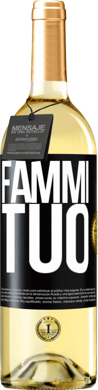 29,95 € Spedizione Gratuita | Vino bianco Edizione WHITE Fammi tuo Etichetta Nera. Etichetta personalizzabile Vino giovane Raccogliere 2025 Verdejo