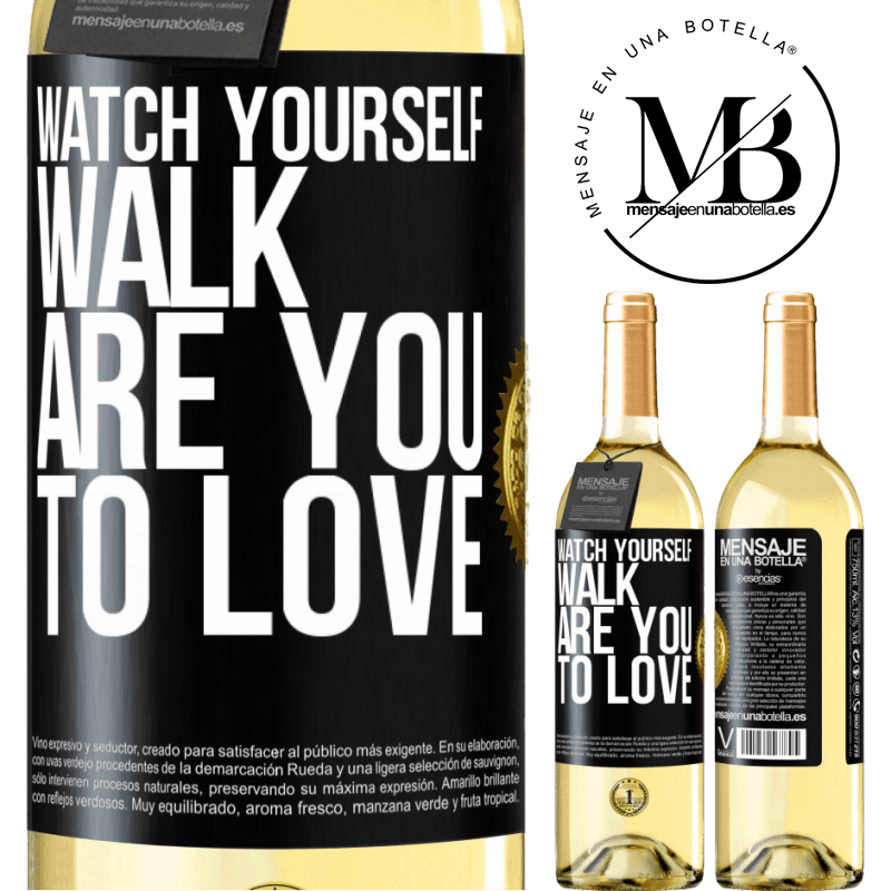 29,95 € Free Shipping | White Wine WHITE Edition Watch yourself walk. Are you to love Black Label. Customizable label Young wine Harvest 2022 Verdejo