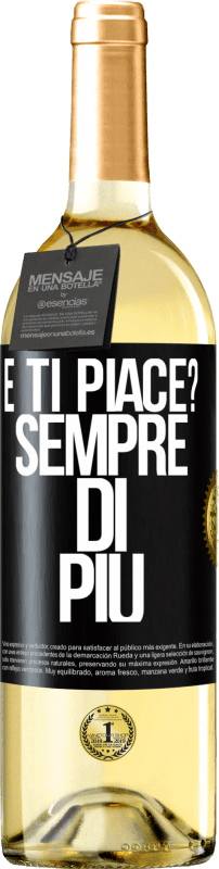 29,95 € Spedizione Gratuita | Vino bianco Edizione WHITE e ti piace? Sempre di più Etichetta Nera. Etichetta personalizzabile Vino giovane Raccogliere 2023 Verdejo