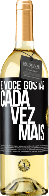 29,95 € Envio grátis | Vinho branco Edição WHITE e você gosta? Cada vez mais Etiqueta Preta. Etiqueta personalizável Vinho jovem Colheita 2024 Verdejo