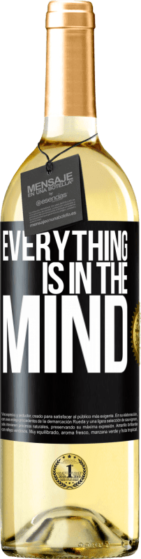 29,95 € | White Wine WHITE Edition Everything is in the mind Black Label. Customizable label Young wine Harvest 2024 Verdejo