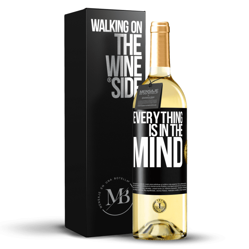 29,95 € 免费送货 | 白葡萄酒 WHITE版 一切都在脑海中 黑标. 可自定义的标签 青年酒 收成 2023 Verdejo