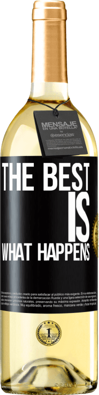 29,95 € | White Wine WHITE Edition The best is what happens Black Label. Customizable label Young wine Harvest 2024 Verdejo