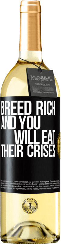 29,95 € | White Wine WHITE Edition Breed rich and you will eat their crises Black Label. Customizable label Young wine Harvest 2024 Verdejo