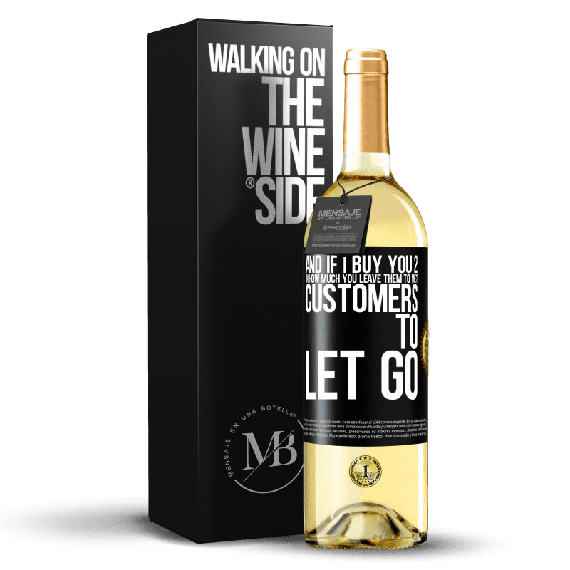 29,95 € Free Shipping | White Wine WHITE Edition and if I buy you 2 in how much you leave them to me? Customers to let go Black Label. Customizable label Young wine Harvest 2024 Verdejo