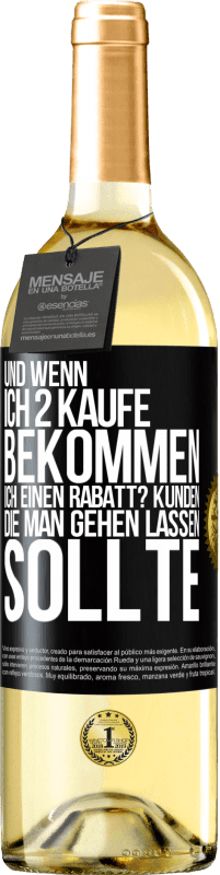 Kostenloser Versand | Weißwein WHITE Ausgabe Und wenn ich 2 kaufe, bekommen ich einen Rabatt? Kunden, die man gehen lassen sollte Schwarzes Etikett. Anpassbares Etikett Junger Wein Ernte 2025 Verdejo