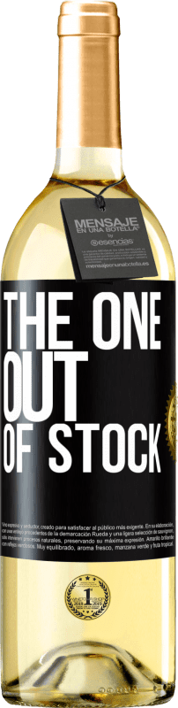 29,95 € | 白葡萄酒 WHITE版 The one out of stock 黑标. 可自定义的标签 青年酒 收成 2024 Verdejo