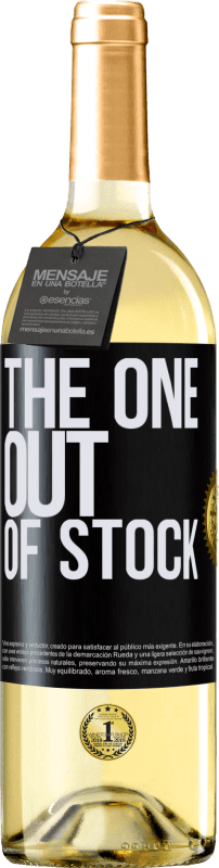 29,95 € | Weißwein WHITE Ausgabe The one out of stock Schwarzes Etikett. Anpassbares Etikett Junger Wein Ernte 2023 Verdejo
