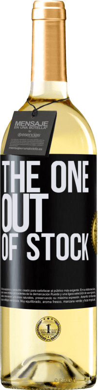 29,95 € | Weißwein WHITE Ausgabe The one out of stock Schwarzes Etikett. Anpassbares Etikett Junger Wein Ernte 2024 Verdejo