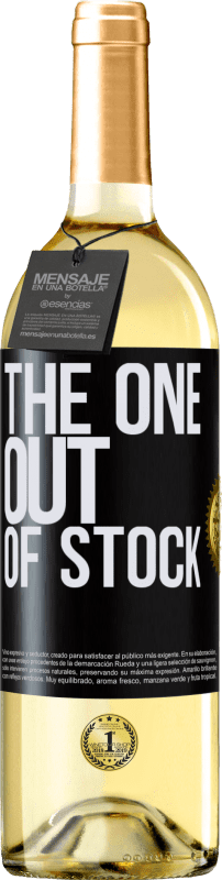 «The one out of stock» WHITE Ausgabe