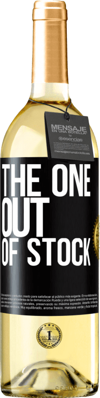 29,95 € | Vinho branco Edição WHITE The one out of stock Etiqueta Preta. Etiqueta personalizável Vinho jovem Colheita 2024 Verdejo