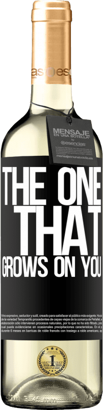 29,95 € | Vin blanc Édition WHITE The one that grows on you Étiquette Noire. Étiquette personnalisable Vin jeune Récolte 2024 Verdejo