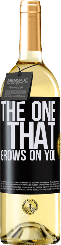 29,95 € | Weißwein WHITE Ausgabe The one that grows on you Schwarzes Etikett. Anpassbares Etikett Junger Wein Ernte 2023 Verdejo