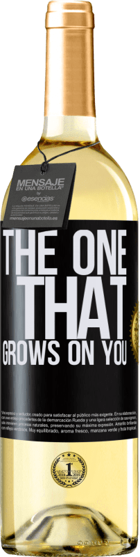 29,95 € | Weißwein WHITE Ausgabe The one that grows on you Schwarzes Etikett. Anpassbares Etikett Junger Wein Ernte 2024 Verdejo