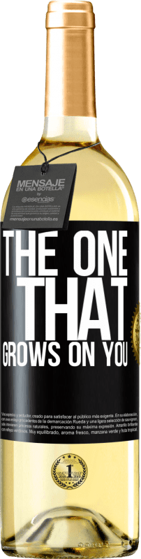 29,95 € Spedizione Gratuita | Vino bianco Edizione WHITE The one that grows on you Etichetta Nera. Etichetta personalizzabile Vino giovane Raccogliere 2025 Verdejo