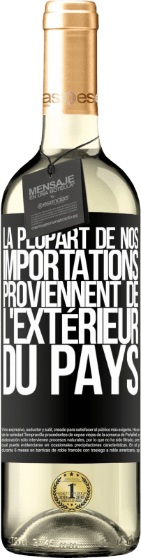 29,95 € | Vin blanc Édition WHITE La plupart de nos importations proviennent de l'extérieur du pays Étiquette Noire. Étiquette personnalisable Vin jeune Récolte 2024 Verdejo