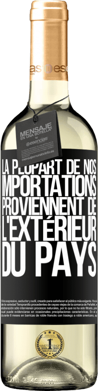 29,95 € | Vin blanc Édition WHITE La plupart de nos importations proviennent de l'extérieur du pays Étiquette Noire. Étiquette personnalisable Vin jeune Récolte 2025 Verdejo