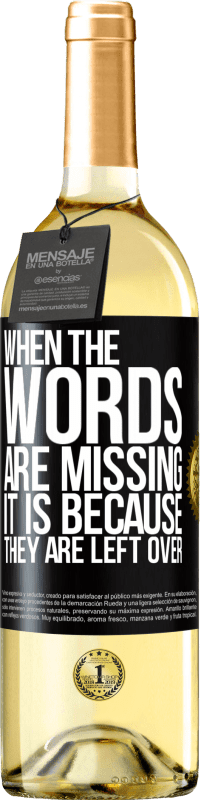 29,95 € Free Shipping | White Wine WHITE Edition When the words are missing, it is because they are left over Black Label. Customizable label Young wine Harvest 2024 Verdejo