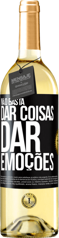 29,95 € | Vinho branco Edição WHITE Não basta dar coisas, dar emoções Etiqueta Preta. Etiqueta personalizável Vinho jovem Colheita 2025 Verdejo