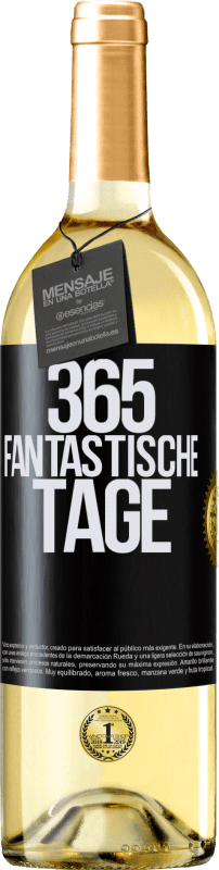 29,95 € | Weißwein WHITE Ausgabe 365 fantastische Tage Schwarzes Etikett. Anpassbares Etikett Junger Wein Ernte 2023 Verdejo