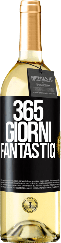 29,95 € | Vino bianco Edizione WHITE 365 giorni fantastici Etichetta Nera. Etichetta personalizzabile Vino giovane Raccogliere 2023 Verdejo