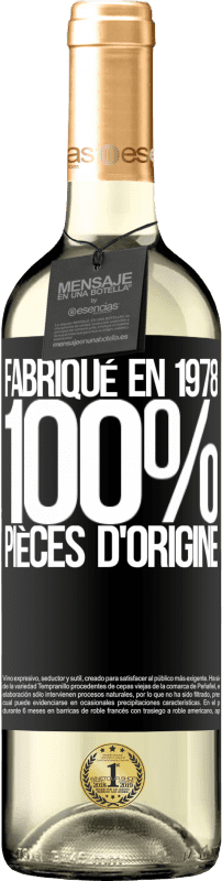 29,95 € | Vin blanc Édition WHITE Fabriqué en 1978. 100% pièces d'origine Étiquette Noire. Étiquette personnalisable Vin jeune Récolte 2023 Verdejo