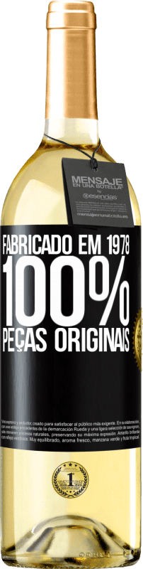 29,95 € | Vinho branco Edição WHITE Fabricado em 1978. 100% peças originais Etiqueta Preta. Etiqueta personalizável Vinho jovem Colheita 2023 Verdejo